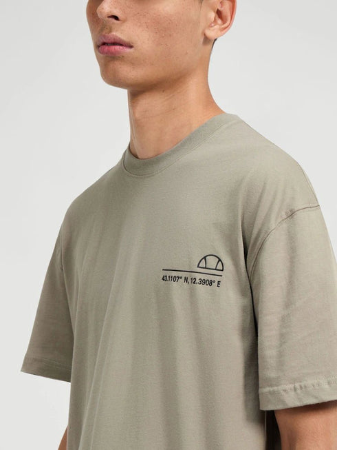 Ellesse tshirt for man אלס חולצה טישרט אוברסייז בצבע ירוק זית